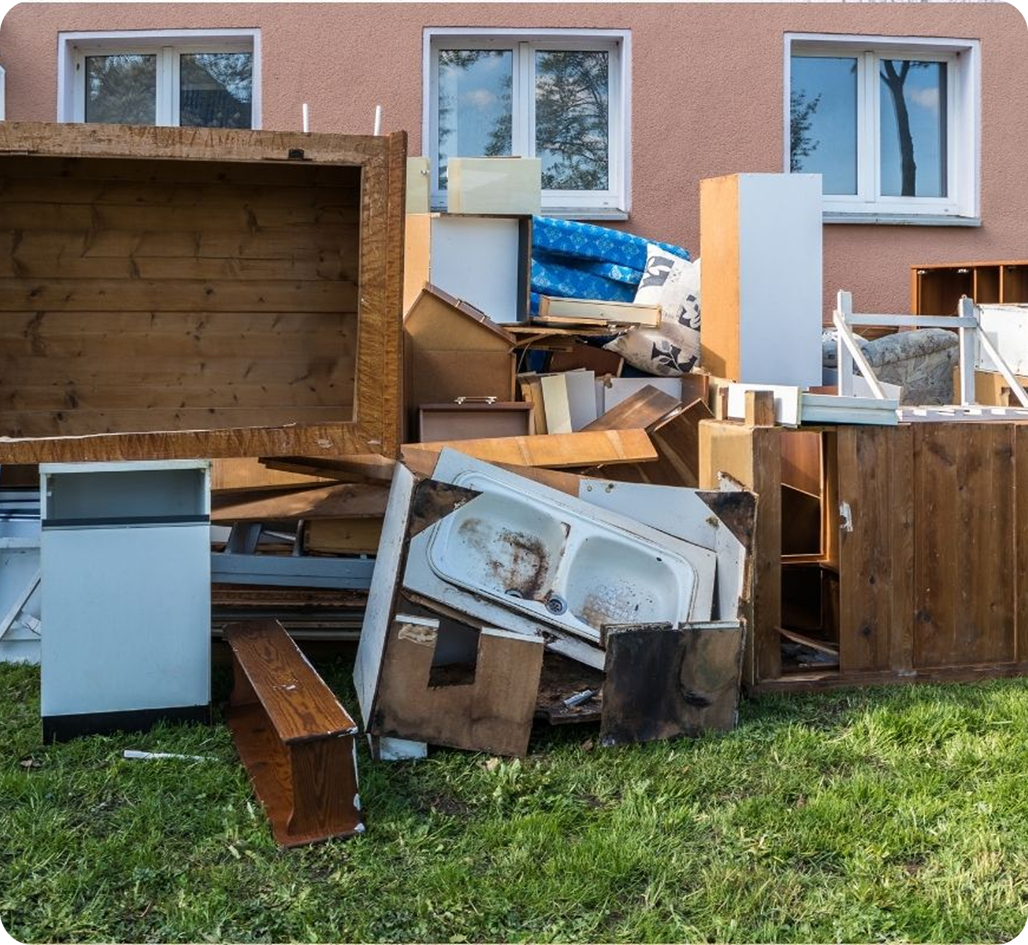 The Smash Bros team on a cleanout